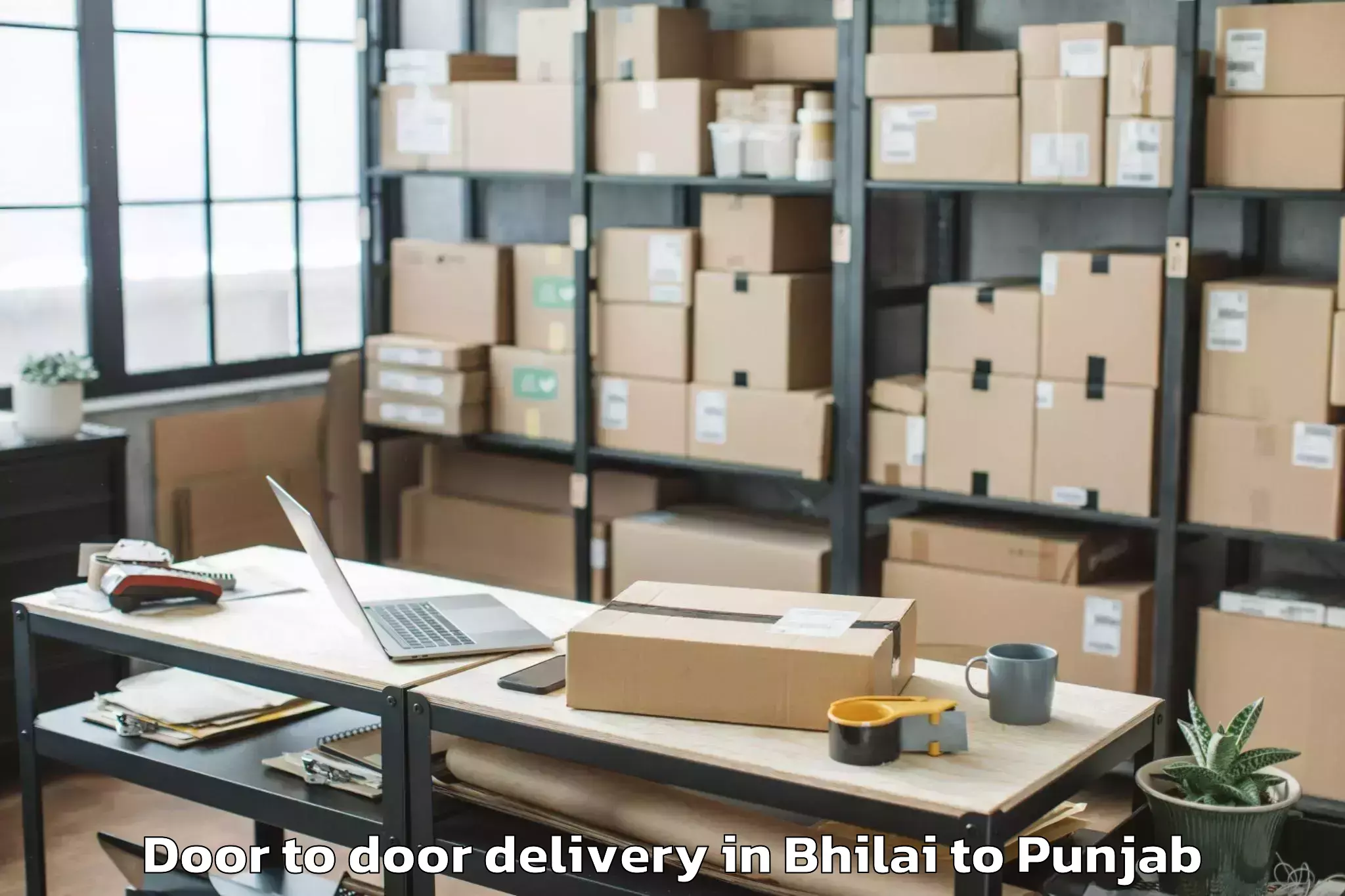 Trusted Bhilai to Mukerian Door To Door Delivery